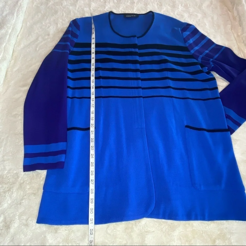 Misook Sz 0X Blue Purple Cardigan - Picture 8 of 9